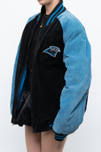 Load image into Gallery viewer, Vintage x CAROLINA PANTHERS Suede Bomber (S-L)