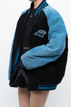 Load image into Gallery viewer, Vintage x CAROLINA PANTHERS Suede Bomber (S-L)