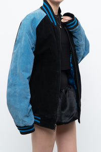 Vintage x CAROLINA PANTHERS Suede Bomber (S-L)