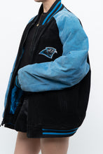 Load image into Gallery viewer, Vintage x CAROLINA PANTHERS Suede Bomber (S-L)