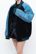 Load image into Gallery viewer, Vintage x CAROLINA PANTHERS Suede Bomber (S-L)