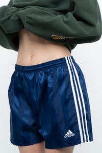 Vintage x ADIDAS Navy Striped Short (XS)
