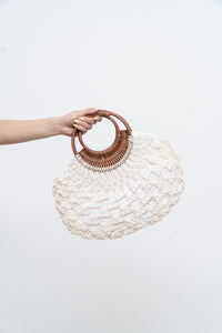 Vintage x Wooden, Crochet Purse