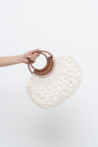 Vintage x Wooden, Crochet Purse