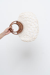 Vintage x Wooden, Crochet Purse