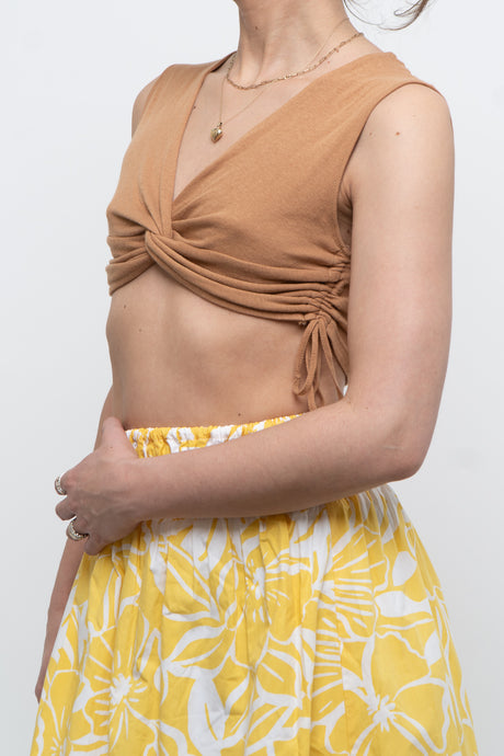 Vintage x Tan Soft Crop Tank (S)
