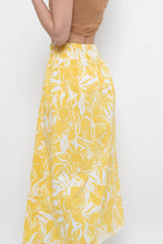 Load image into Gallery viewer, FAITHFUL THE BRAND x Deadstock Yellow Floral Maxi Skirt (XS, S)