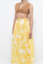 Load image into Gallery viewer, FAITHFUL THE BRAND x Deadstock Yellow Floral Maxi Skirt (XS, S)