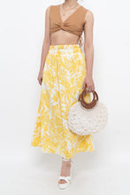 Load image into Gallery viewer, FAITHFUL THE BRAND x Deadstock Yellow Floral Maxi Skirt (XS, S)