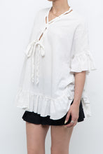 Load image into Gallery viewer, SEE BY CHLOE x White Flowy Linen, Cotton Blouse (XS-M)