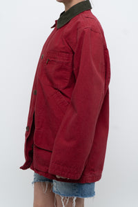 Vintage x Made in USA x LL BEAN Red Cotton Carpenters Jacket (S-L)