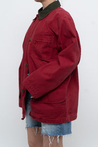 Vintage x Made in USA x LL BEAN Red Cotton Carpenters Jacket (S-L)
