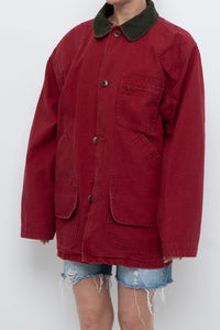 Vintage x Made in USA x LL BEAN Red Cotton Carpenters Jacket (S-L)