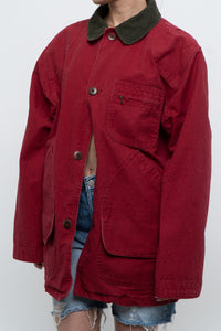 Vintage x Made in USA x LL BEAN Red Cotton Carpenters Jacket (S-L)