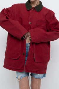Vintage x Made in USA x LL BEAN Red Cotton Carpenters Jacket (S-L)