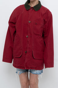 Vintage x Made in USA x LL BEAN Red Cotton Carpenters Jacket (S-L)