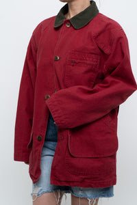 Vintage x Made in USA x LL BEAN Red Cotton Carpenters Jacket (S-L)