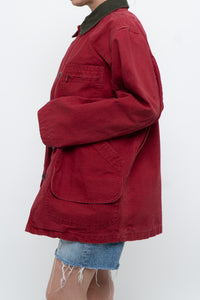 Vintage x Made in USA x LL BEAN Red Cotton Carpenters Jacket (S-L)