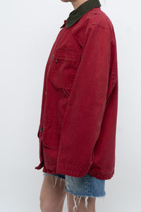 Vintage x Made in USA x LL BEAN Red Cotton Carpenters Jacket (S-L)