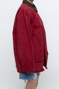 Vintage x Made in USA x LL BEAN Red Cotton Carpenters Jacket (S-L)