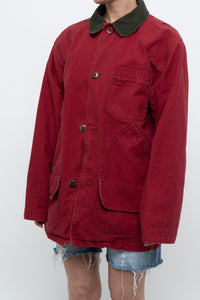 Vintage x Made in USA x LL BEAN Red Cotton Carpenters Jacket (S-L)