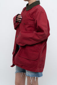 Vintage x Made in USA x LL BEAN Red Cotton Carpenters Jacket (S-L)