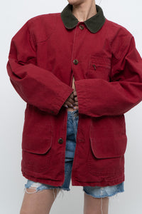 Vintage x Made in USA x LL BEAN Red Cotton Carpenters Jacket (S-L)