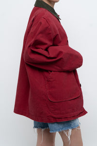 Vintage x Made in USA x LL BEAN Red Cotton Carpenters Jacket (S-L)