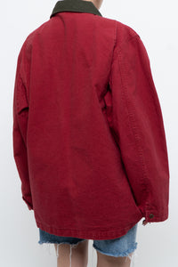 Vintage x Made in USA x LL BEAN Red Cotton Carpenters Jacket (S-L)