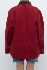 Vintage x Made in USA x LL BEAN Red Cotton Carpenters Jacket (S-L)