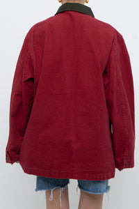 Vintage x Made in USA x LL BEAN Red Cotton Carpenters Jacket (S-L)