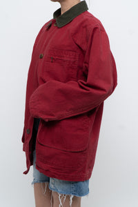 Vintage x Made in USA x LL BEAN Red Cotton Carpenters Jacket (S-L)