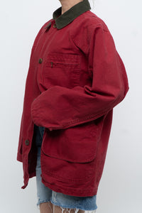 Vintage x Made in USA x LL BEAN Red Cotton Carpenters Jacket (S-L)