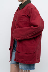 Vintage x Made in USA x LL BEAN Red Cotton Carpenters Jacket (S-L)
