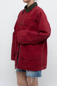 Vintage x Made in USA x LL BEAN Red Cotton Carpenters Jacket (S-L)