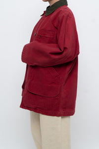 Vintage x Made in USA x LL BEAN Red Cotton Carpenters Jacket (S-L)