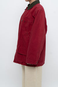 Vintage x Made in USA x LL BEAN Red Cotton Carpenters Jacket (S-L)