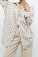 Load image into Gallery viewer, Vintage x Made in Bulgaria x White, Yellow Striped Cotton Buttonup (XS-L)