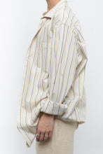 Load image into Gallery viewer, Vintage x Made in Bulgaria x White, Yellow Striped Cotton Buttonup (XS-L)