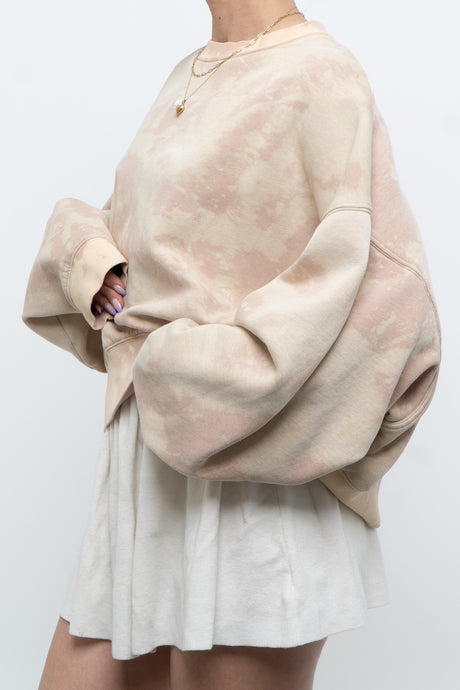NIKE x Bleached Peach Center Swoosh Crewneck (XS-XL)