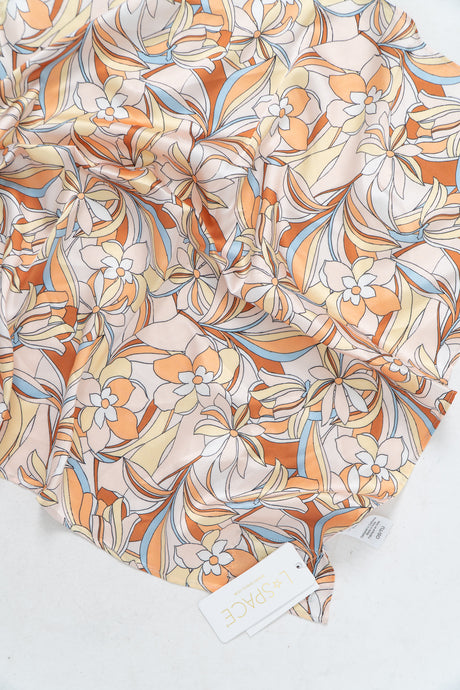 Modern x L SPACE Deadstock Satin Floral Scarf