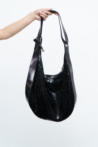 Vintage x Black Chainlink Slouched Oversized Purse