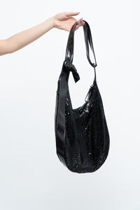 Vintage x Black Chainlink Slouched Oversized Purse