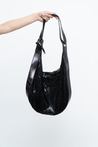 Vintage x Black Chainlink Slouched Oversized Purse