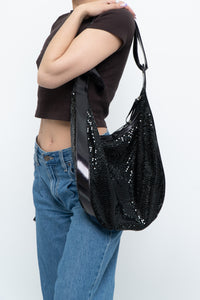 Vintage x Black Chainlink Slouched Oversized Purse