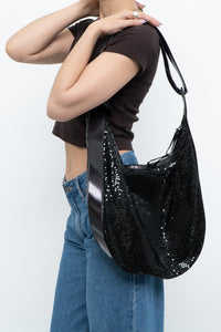 Vintage x Black Chainlink Slouched Oversized Purse