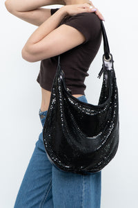 Vintage x Black Chainlink Slouched Oversized Purse