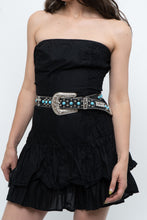 Load image into Gallery viewer, Vintage x FRENCH CONNECTION x Black Strapless Pleated Cotton Mini Dress (M)