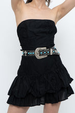 Load image into Gallery viewer, Vintage x FRENCH CONNECTION x Black Strapless Pleated Cotton Mini Dress (M)