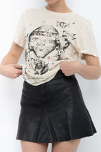 Load image into Gallery viewer, Vintage x AVIREX Black Butter Leather Pleated Mini Skirt (S, M)